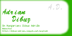 adrian dibuz business card